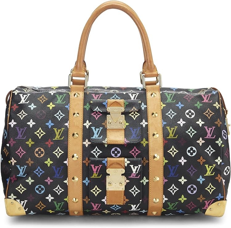Louis Vuitton Pre-Loved Takashi Murakami x Louis Vuitton Black Monogram Multicolore Keepall 45, Black